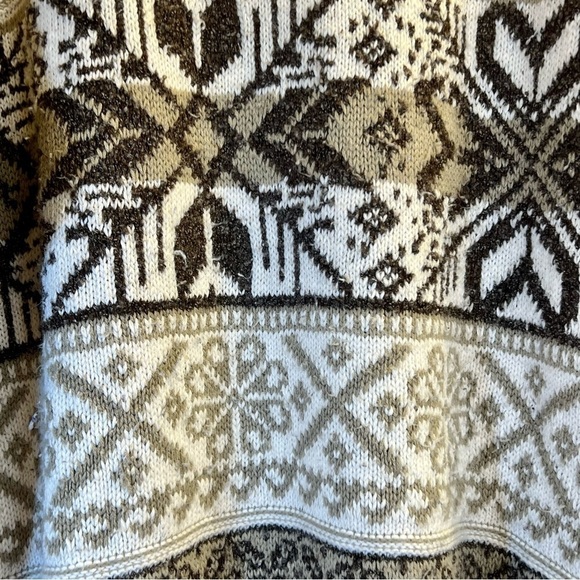 Vintage Women's Sweater L Brown Turtleneck Loose Fitting - Picture 11 of 16